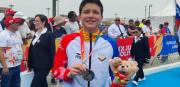 Rosa Martínez se colgó la de oro en el triatlón femenino de los Juegos Bolivarianos