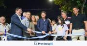 Inauguraron la Plaza Juan Manuel Fangio: un nuevo polo cultural y deportivo en Santa Lucía
