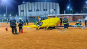 Impactante: un helicóptero cayó sobre una cancha de tenis en Palermo