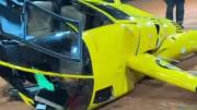 Un helicóptero se desplomó sobre una cancha de tenis en Palermo