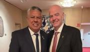 Sorteo FIFA 2026: Tapia se mostró con el presidente de la FIFA en medio del escándalo con Milei y Verón