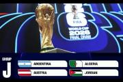 Argentina ya tiene completo su Grupo J: se enfrentará ante Austria, Argelia y Jordania