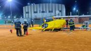 Cayó un helicóptero en una cancha de tenis en Palermo: hay tres personas heridas