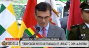 Paz anuncia modernización de la Policía Boliviana: Pondremos a la Policía nacional en el mundo y que venga el mundo a cooperar con nuestra Policía nacional