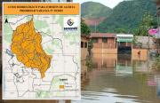Senamhi lanza alerta naranja ante riesgo de desborde de ríos en cinco departamentos