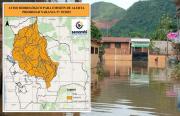 Senamhi lanza alerta naranja ante riesgo de desborde de ríos en cinco departamentos