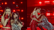 Natalia Oreiro y Lali Espósito lo dieron todo en Uruguay terminaron a los besos: show hot