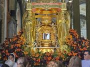 Virgen de Chiquinquirá regresa a su nicho en la Basílica Santuario