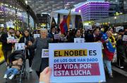 Venezolanos se reunieron en varias ciudades del mundo para celebrar el Nobel de la Paz de Machado
