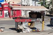 Intentando robar, destrozaron un carrito de Alsina e Independencia