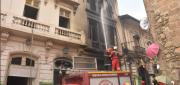 BOMBEROS CONTROLAN INCENDIO QUE AFECTÓ A UNA CASA PATRIMONIAL EN LA CALLE SAGÁRNAGA