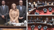 Senadores realizaron un minuto de silencio por el femicidio de la maestra Natalia Barbat en Treinta y Tres