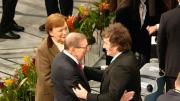 Milei participa de la ceremonia de entrega del Nobel de la Paz