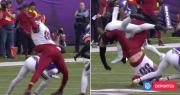 Escalofriante tackle conmociona a la NFL: jugador sufre lesión que podría acabar con su carrera