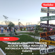 Alcalde de Tarija inaugura la pintoresca Plaza-Mirador Luis De Fuentes