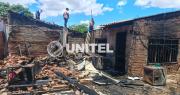 Un incendio consume una vivienda y deja dos personas heridas en la zona norte de Santa Cruz de la Sierra