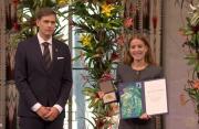 Hija de María Corina Machado recibe el Premio Nobel de la Paz