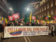 Italia: Manifestantes condenan la agresión de EEUU contra Venezuela