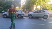 Fuerte choque en Palermo: quedaron personas atrapadas