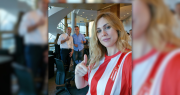 Lilia Lemoine se mostró con la camiseta de Estudiantes en plena tensión del Gobierno con la AFA