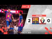 Resumen extendido por LaLiga: Barcelona vs. Osasuna (2-0) con goles de Raphinha