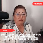 Por segunda vez la Asamblea Regional devolvió con observaciones al ejecutivo proyecto de fideicomiso