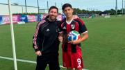 Quién es Bruno Cabral, el sorprendente goleador de River en la Messi Cup