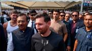 Un chofer en India se cruzó con Messi y su selfie dio la vuelta al mundo
