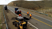 Trabajos en la Ruta 40 entre Esquel y Epuyen