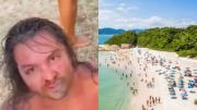 EN VIDEO: Cayó turista aberrado en Brasil, lo pillaron grabando mujeres en una playa y un perturbador mensaje en su celular