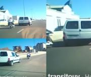 Una moto “estorbaba” a un conductor y la arrinconó hasta que chocó en accesos a Montevideo