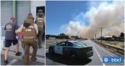 Tres detenidos por su eventual responsabilidad en el incendio forestal de Quilmo Bajo en Chillán Viejo