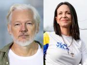 Assange denunció a Nobel por el premio a Corina Machado