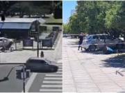 La Plata: se infartó mientras manejaba, chocó con un local de comida de una plaza céntrica y murió en el hospital