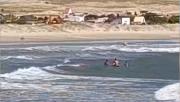En video: así fue el primer rescate de la temporada en las aguas del Cabo Polonio