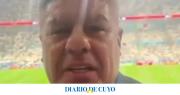 En medio de la polémica, Chiqui Tapia apareció en las redes desde el estadio Lusail a tres años del título en Qatar