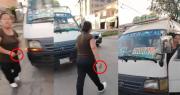 Video: Denuncian que conductora de trufi agredió y amenazó con un cuchillo a un pasajero