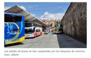 Terminal de Buses La Paz suspende salidas a nivel nacional ante bloqueos