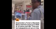 Golpean a diputado Meza en pleno mall: funa por dichos sobre las 40 horas terminó en agresión