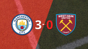 Premier League: Manchester City goleó 3-0 a West Ham United con doblete de Erling Haaland