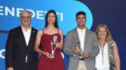Julieta Benedetti y María Emilia Vargas fueron distinguidas en la Gala del Deporte Olímpico Argentino