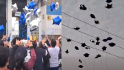 ¡Dejaron sin luz a 10 mil familias! Escolares lanzan globos con helio y provocan apagón (VIDEO)