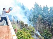 Una amoladora, chispas y pastos secos: el combo que desató el incendio en el centro de Bariloche