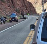 Por el accidente en Alta Montaña, realizaron un bypass para facilitar el tráfico en la Ruta 7