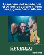 La mañana del sábado con el DT del rey agrario Piden para jugaren Barrio Albisu ‣ Eleazar José Silva