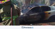 Se incendió un taller mecánico en Pocito