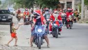 Más de 300 Papá Noeles en moto llenaron de alegría las calles de Salta