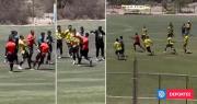 Brutal agresión de jugador a guardalínea genera batalla campal en partido Chañaral vs. Alto Hospicio