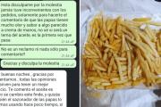 Probó papas fritas, notó un sabor extraño y la respuesta del local se volvió viral