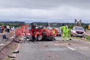 Impactantes imágenes del choque fatal en la Ruta 9 conmocionan a Las Termas